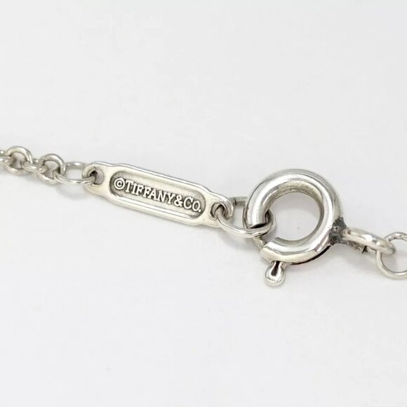 Tiffany & Co. Return to Double Heart Shell Necklace 16" Silver 925 Auth w/Bag - Picture 7 of 8